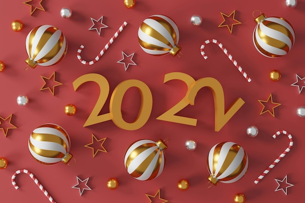 Merry christmas and happy new year background