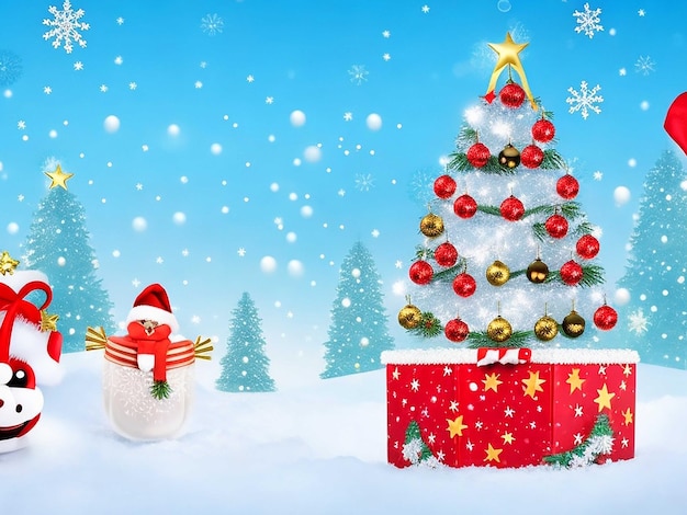 merry christmas and happy new year background