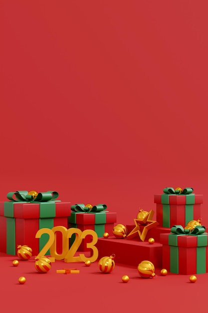 Merry Christmas and happy new year banner design