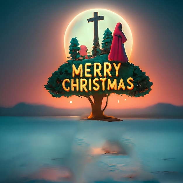 Photo merry christmas and happy new year design