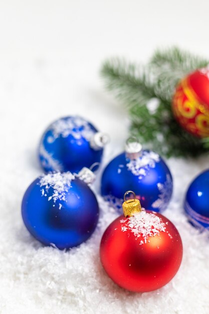 Merry Christmas and Happy New Year, Holidays greeting card background. Selective focus.holidays