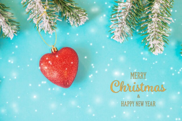 Merry Christmas and Happy New Year, Holidays greeting card background. Selective focus.holidays