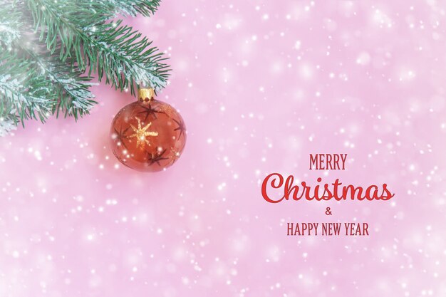 Merry Christmas and Happy New Year, Holidays greeting card background. Selective focus.holidays