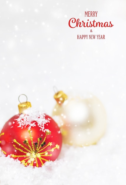 Merry Christmas and Happy New Year, Holidays greeting card background. Selective focus.holidays