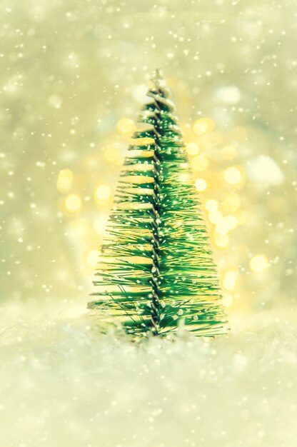 Merry Christmas and Happy New Year, Holidays greeting card background. Selective focus.