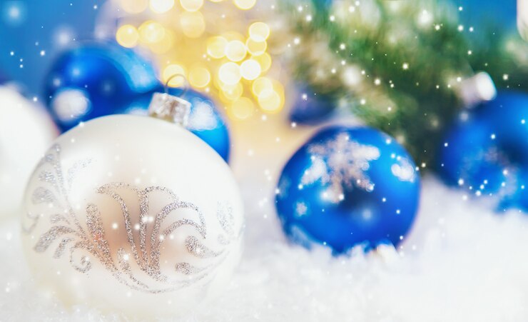 Photo メリークリスマスと新年あけましておめでとうございます、休日のグリーティングカードの背景。