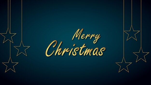 Photo merry christmas navy blue background