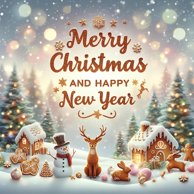 Merry christmas and new year background