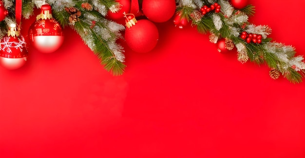 Merry Christmas red background