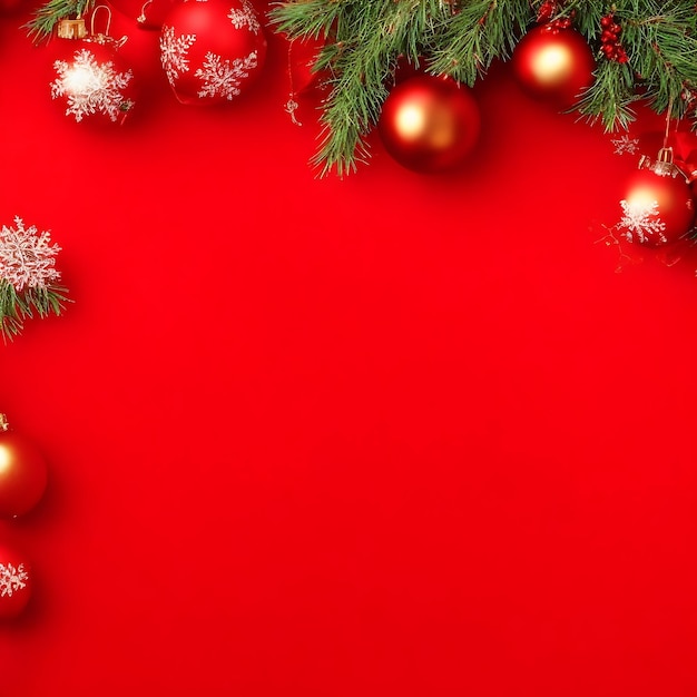 Merry Christmas red background