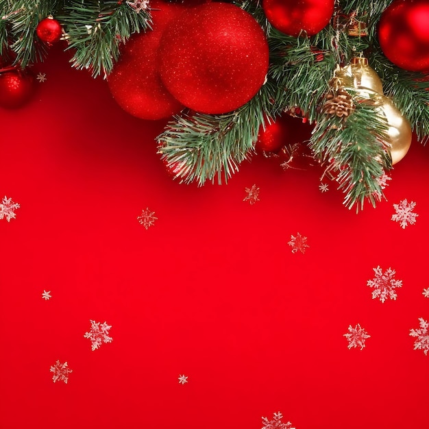 Merry Christmas red background