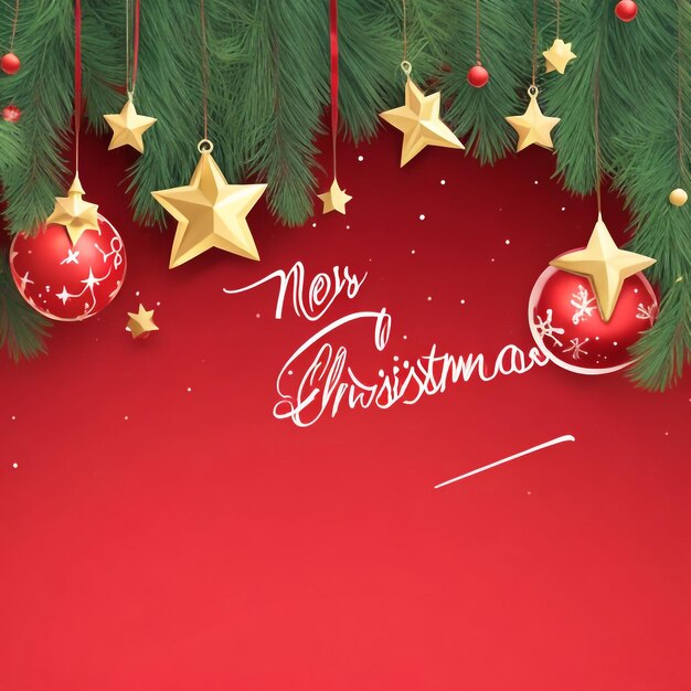 Photo merry christmas star images collections cute wallpapers ai generated