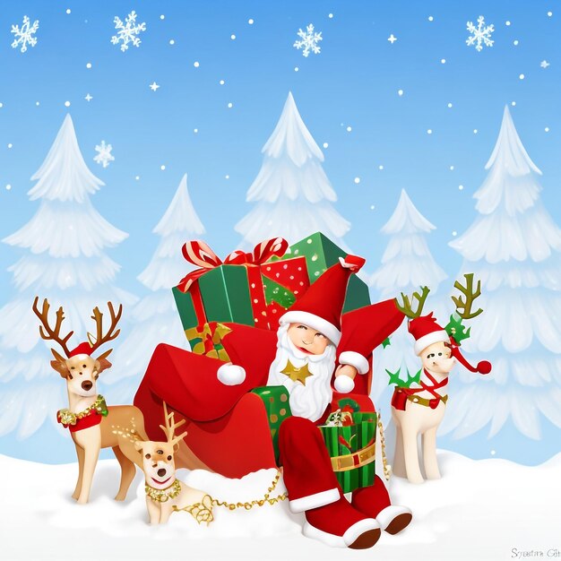 Merry christmas star images collections cute wallpapers ai generated