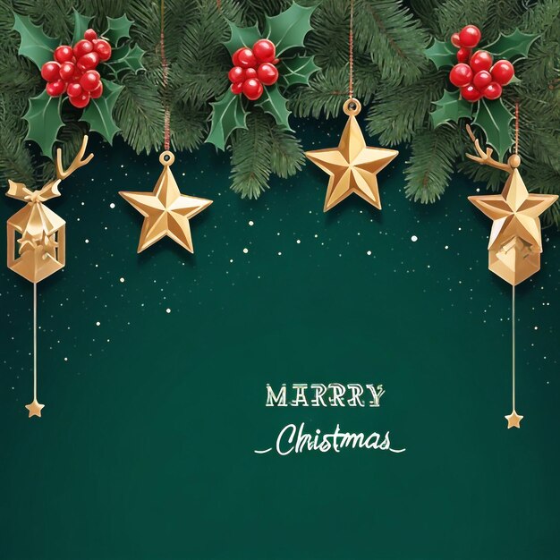 Photo merry christmas star images collections cute wallpapers ai generated