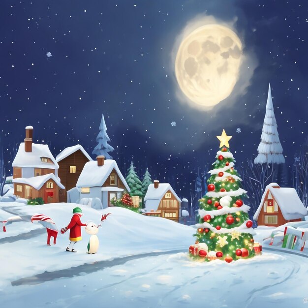 Photo merry christmas star images collections cute wallpapers ai generated