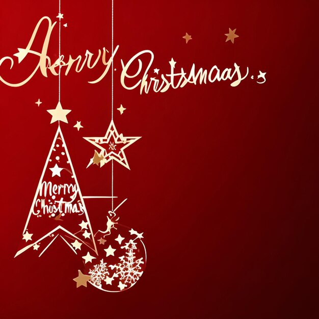 Photo merry christmas star images collections cute wallpapers ai generated