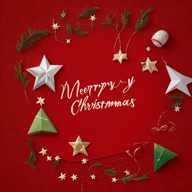 Merry christmas star images collections cute wallpapers ai generated