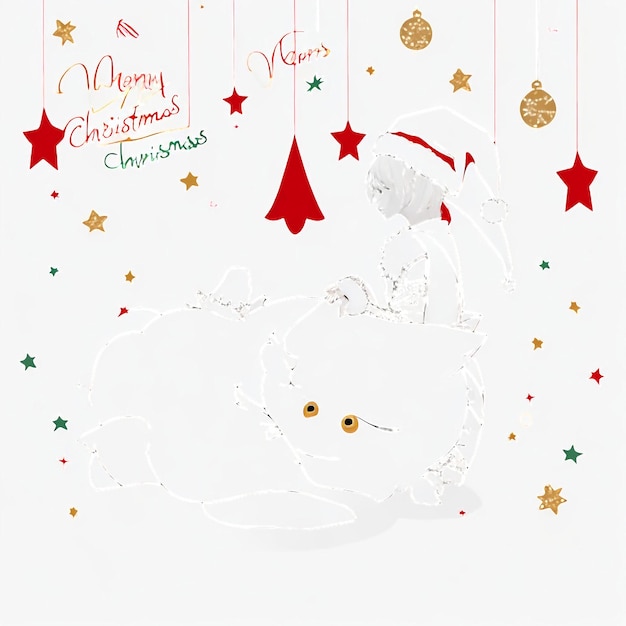 Photo merry christmas star images collections cute wallpapers ai generated