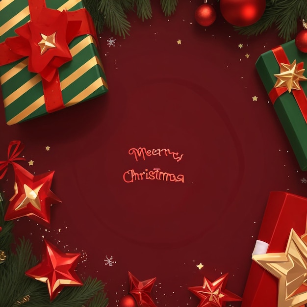 Merry christmas star images collections cute wallpapers ai generated