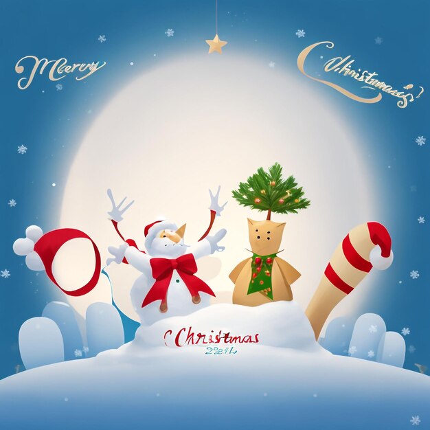 Merry christmas star images collections cute wallpapers ai generated