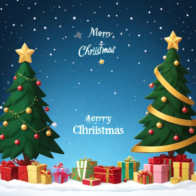 Merry christmas star images collections cute wallpapers ai generated