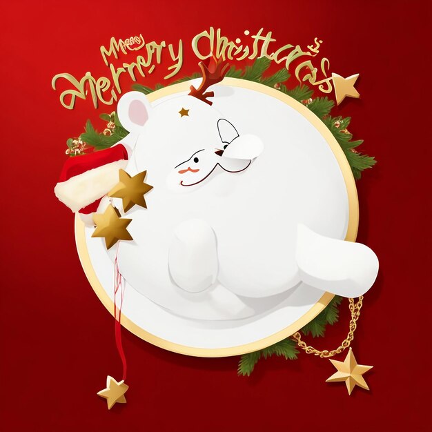 Merry christmas star images collections cute wallpapers ai generated