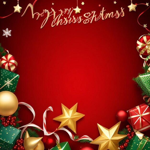 Merry christmas star images collections cute wallpapers ai generated