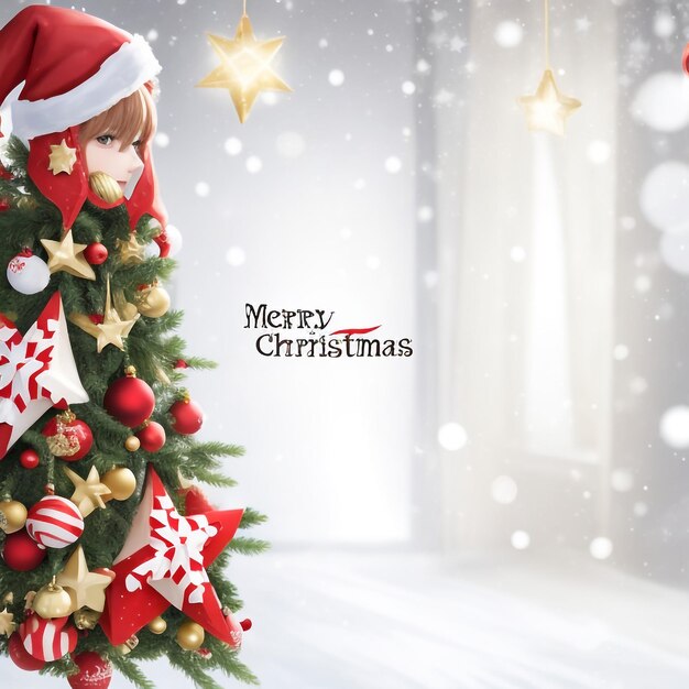 Merry christmas star images collections cute wallpapers ai generated