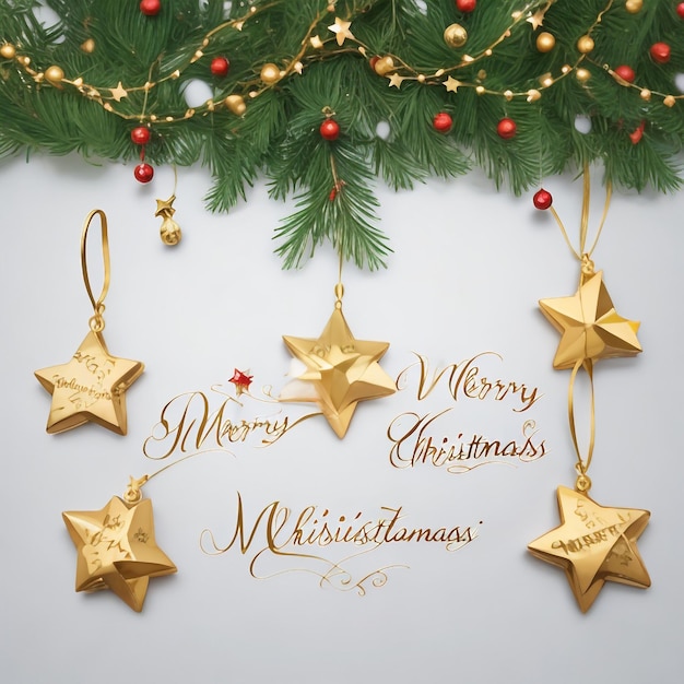 Merry christmas star images collections cute wallpapers ai generated