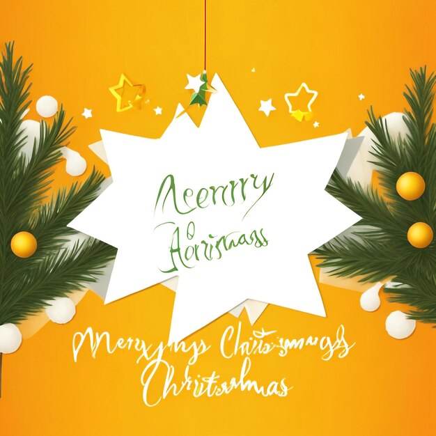 Merry christmas star images collections cute wallpapers ai generated