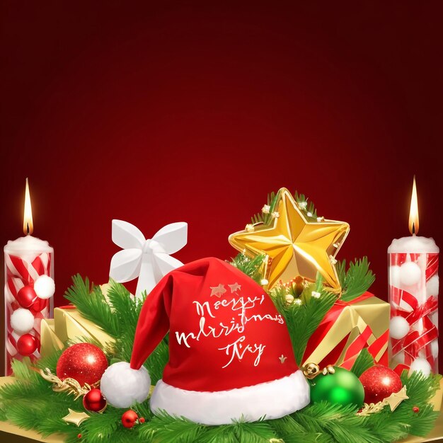 Merry christmas star images collections cute wallpapers ai generated