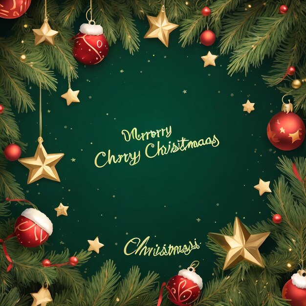 Merry christmas star images collections cute wallpapers ai generated