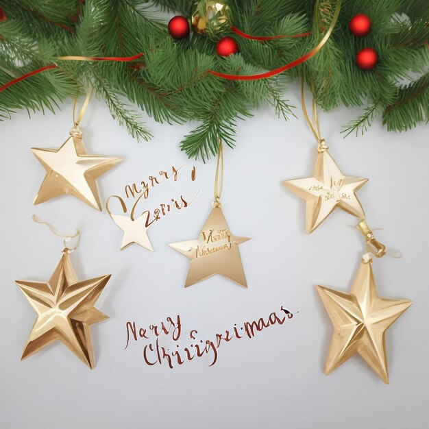 Merry christmas star images collections cute wallpapers ai generated