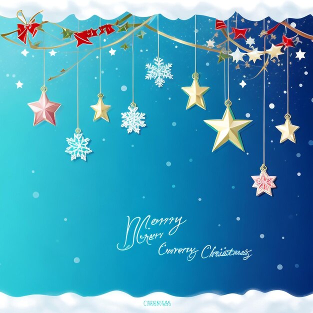 Merry christmas star images collections cute wallpapers ai generated