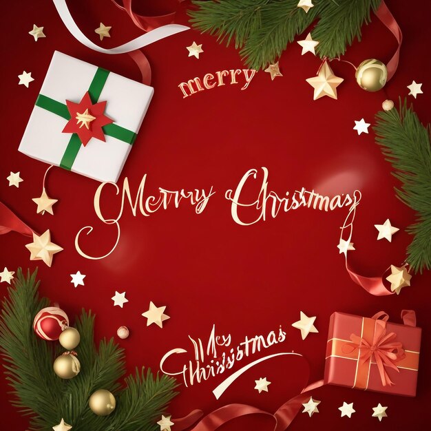 Merry christmas star images collections cute wallpapers ai generated