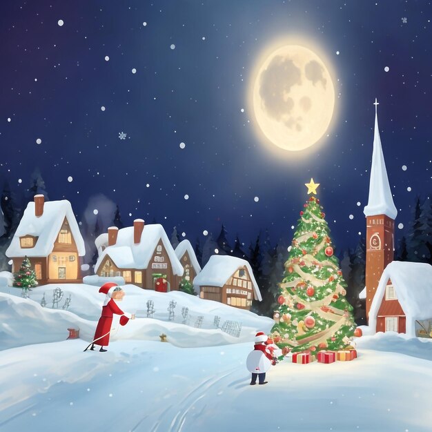 Merry christmas star images collections cute wallpapers ai generated