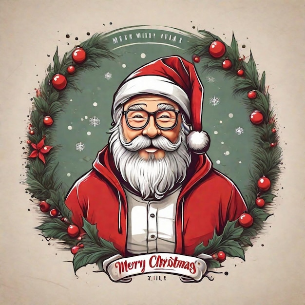 Merry Christmas T Shirts Logo Santa