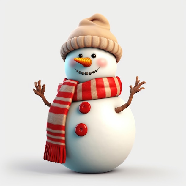 漫画サンタ クロース雪だるまのメリー クリスマス ギフト ボックス Ai が生成