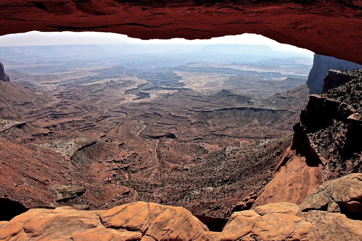 Foto mesa boog in het canyonlands national park