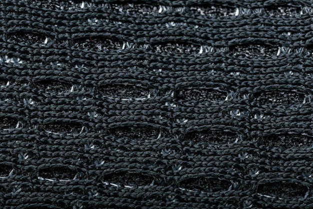 Mesh of black sports sneakers for training Macro