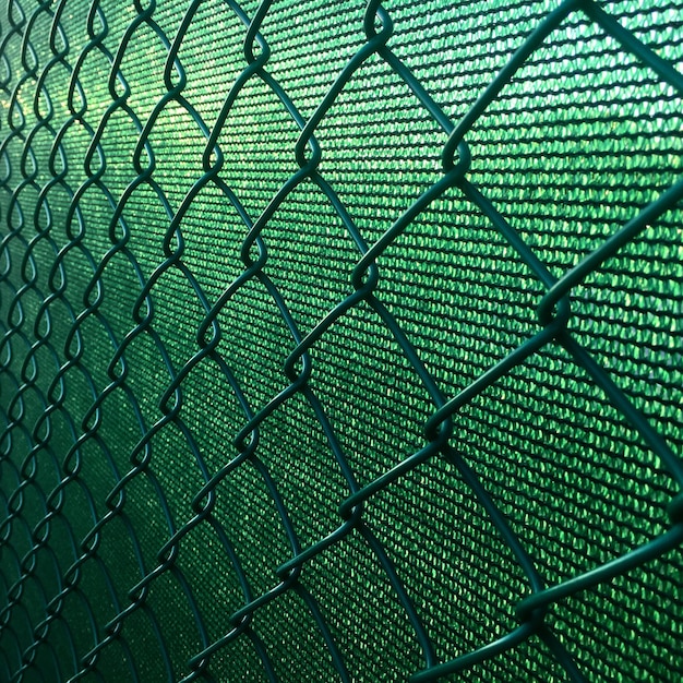 Mesh and green fence