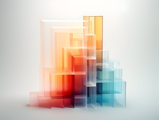 A Mesmerizing 3D Abstract Multicolor Visualization colorful 3D abstract background design