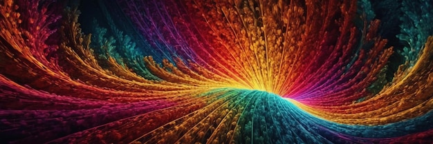 Photo a mesmerizing 3d abstract multicolor visualization