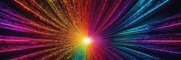 Foto un'affascinante visualizzazione 3d astratta multicolore