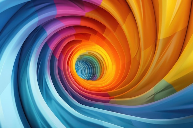 A Mesmerizing 3D Abstract Multicolor Visualization