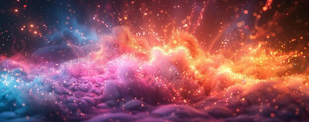 Photo a mesmerizing 3d animation colorful background