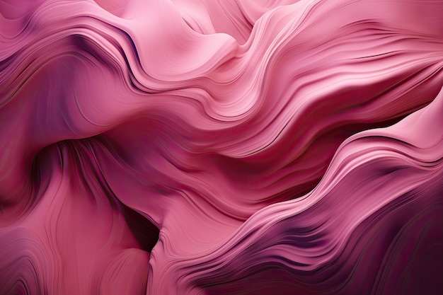 Mesmerizing abstract background of rippled surfaces in shades of pink and purple