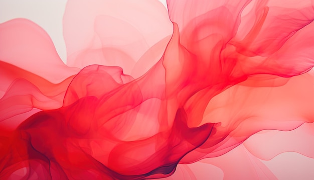 mesmerizing abstract liquid ink flow swirls background pattern red pink and orange AI