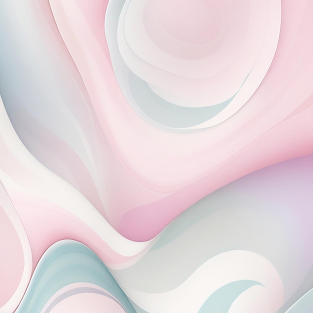 A mesmerizing abstract pattern with a soft dreamy blend of pastel hues