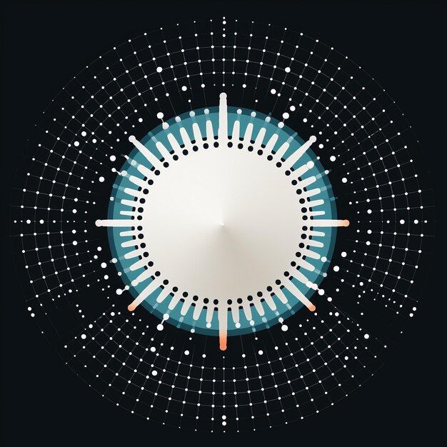 a mesmerizing abstract vector design with a vibrant swirling pattern of colorful dots perfect for modern backgrounds digital art and graphic design projects